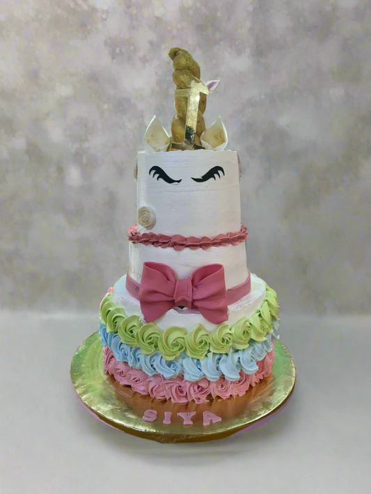 Unicorn Theme Cake | Three Tier |
