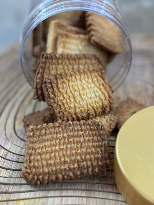 Desi Ghee Aata Cookies made with Jaggery